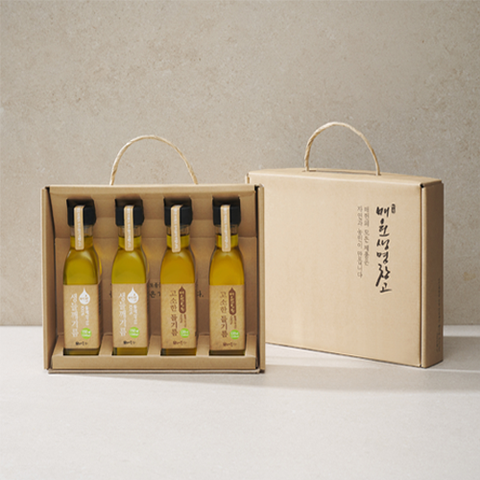 [매헌]25년 햇 국내산 들기름 4병 세트[고소한 들기름 (150ml x 2병) +생 들기름 (150 x 2병)]