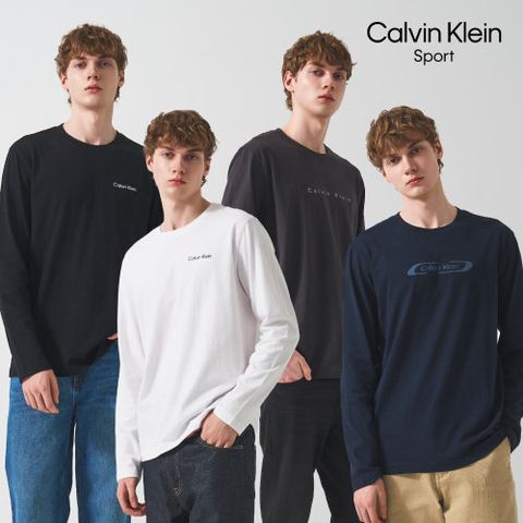 [Calvin Klein Sport]26FW 남성 라운드넥  긴팔 티셔츠 4종