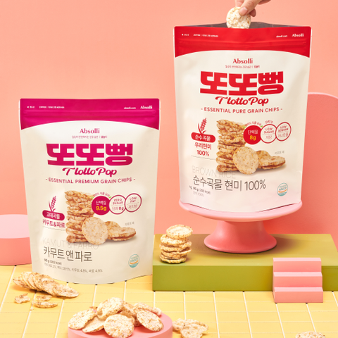 앱솔리 또또뻥 순수곡물 현미 100% 4봉 + 카무트앤파로 4봉(총 8봉)