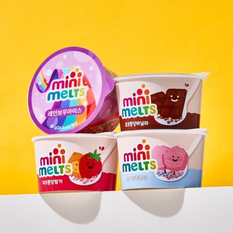 [미니멜츠] 구슬아이스크림 2종(초코,솜사탕 / 맛별 18팩, 총 36개)