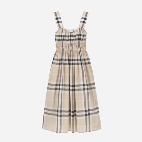 (최초공개)[버버리] DELILAH 딜라일라 체크 민소매 원피스 8099411