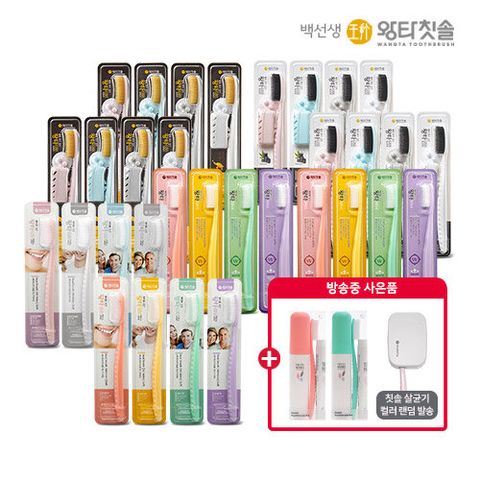 [출시6주년기념 휴대용칫솔살균기 더] 백선생 왕타칫솔 32개 +특별 사은품