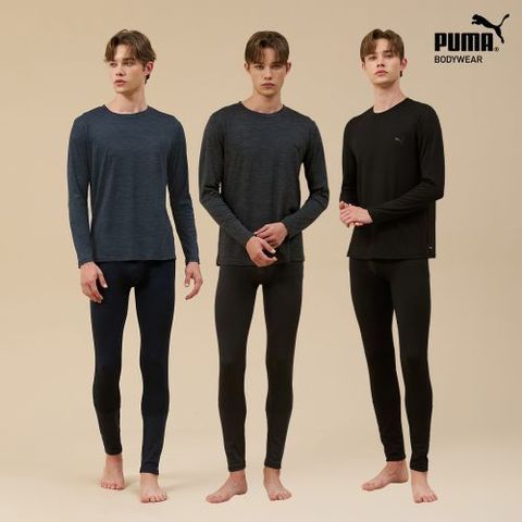 [텐텐][푸마] (1차) 24FW 남성 기능성 기모 웜웨어 3세트 (상하의 6종)
