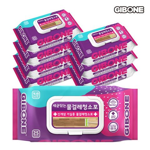 [기본에] 세균닦는 물걸레청소포 25매x8팩 (특대형)