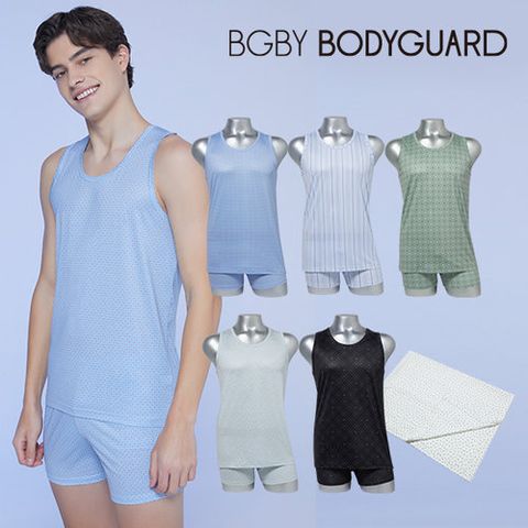 [10%앱할인][인견이불 증정] 보디가드 남성 언더 풀셋업 5세트(런닝+트렁크)