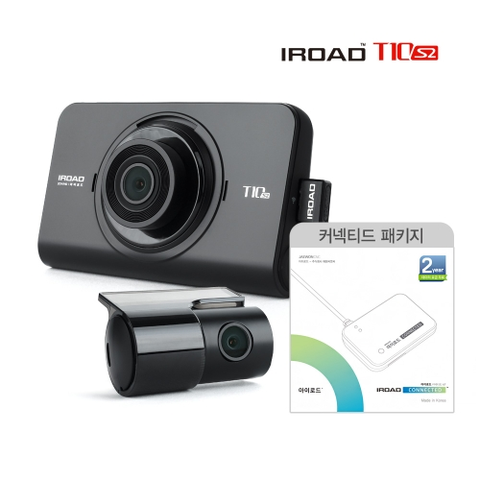 [무료장착]아이로드 T10 시즌2 커넥티드 패키지[128G]2채널 블랙박스 전후방 FHD X-VISION ADAS
