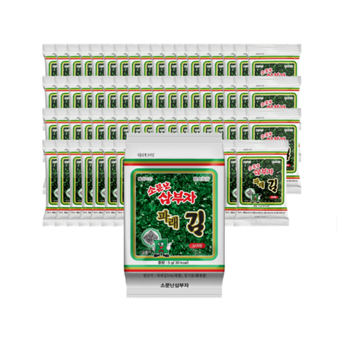 [소문난삼부자]파래 도시락김 5g x 72개