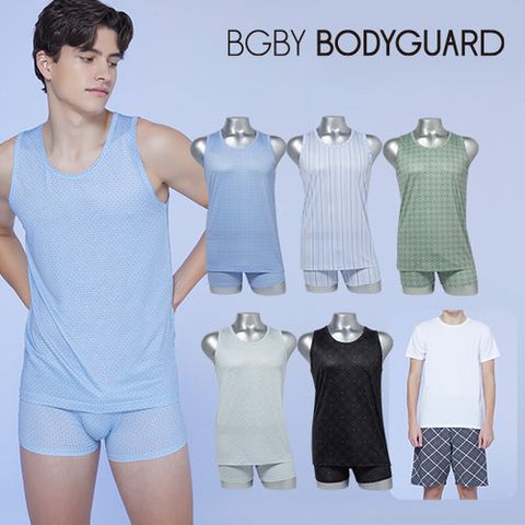 [총6세트][이지웨어포함]보디가드 남성 언더 풀셋업 5세트(런닝+드로즈)