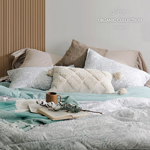 (슈퍼싱글)new 에어룸 에코 오가닉 순면100% 침구세트(이불+볼륨패드+베개커버2)