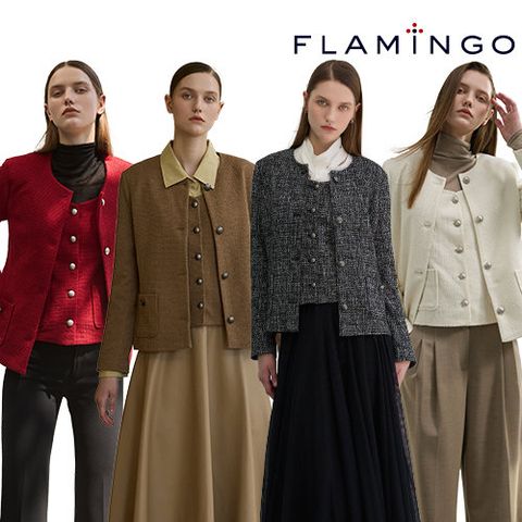 [후라밍고] 25FW 마리엘 텍스쳐 트위드 자켓 + 베스트 (총 2종)