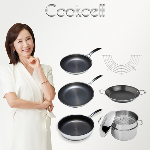 [쿡셀] 블랙큐브 IH프라이팬 특집구성(프라이팬20cm, 프라이팬28cm, 소테팬28cm)+(38멀티패밀리팬+곰솥세트))