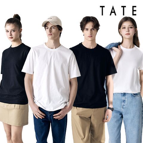 [기획특가][TATE] 테이트 26SS 유니섹스 오가닉 코튼 100% 튜블러 티셔츠 7종