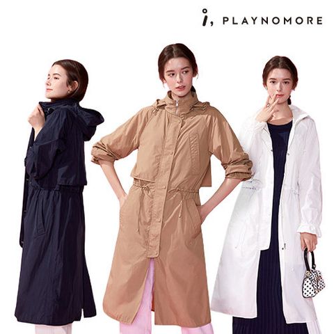 [아이플레이노모어] 20 썸머 아노락 롱 트렌치 자켓