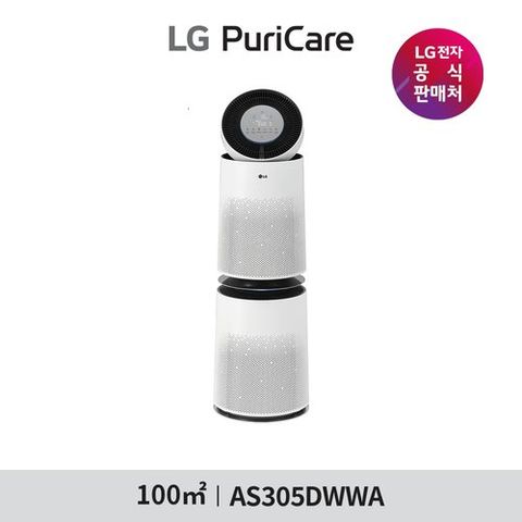 [30형]LG퓨리케어 AI 공기청정기 크리미스노우 (AS305DWWA)