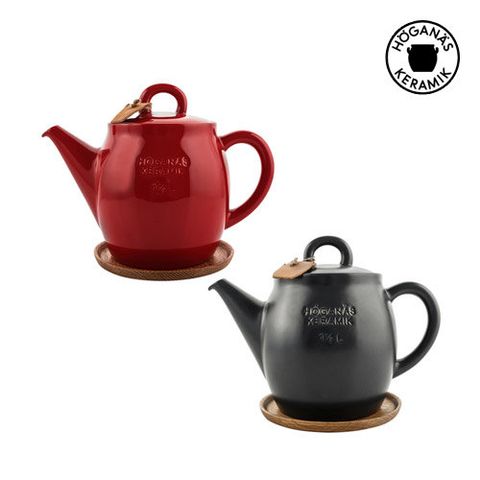 [HOGANAS] 호가나스 티포트(1.5L)+우드코스터 세트(색상선택)