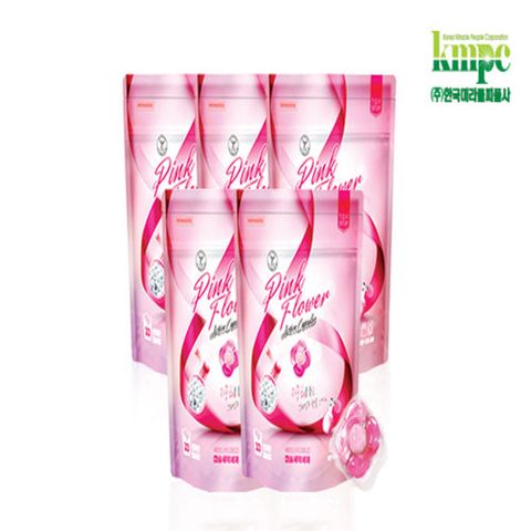 [탑스텝] 캡슐세제 핑크플라워 (33캡슐x5팩, 총165캡슐)