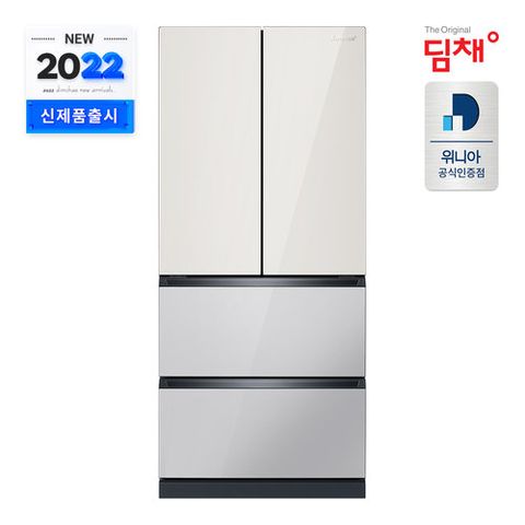 위니아딤채 SDQ57GFPIESS 스탠드형 김치냉장고 [551L/4룸/냉장냉동] 22년형 H
