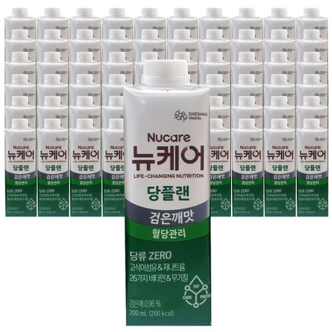 뉴케어 당플랜 (검은깨맛) 당뇨환자 당뇨식, 200ml, 60개