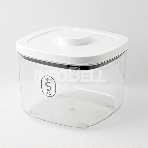 코겔 바로락 진공 쌀통 5kg, 23.8x23.8x..., 1개