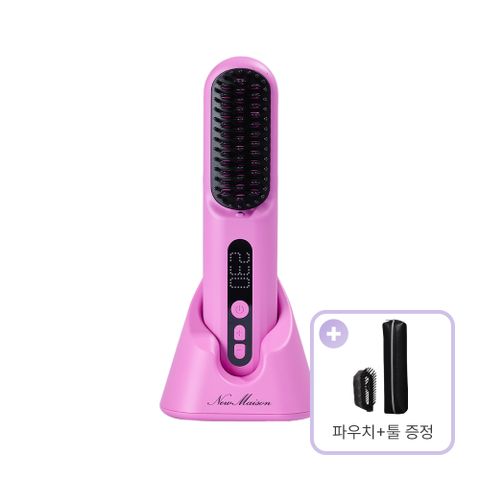 뉴메이슨 청담187 무선 브러쉬 스타일러 + 브러쉬 툴, 퍼플