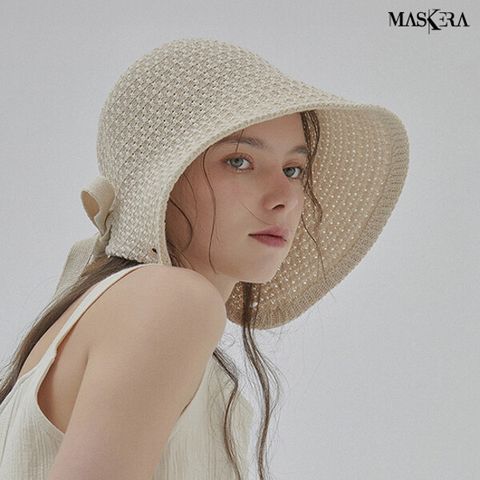 마스케라 아일라(Isla) 린넨 보닛햇 1종, 블랙