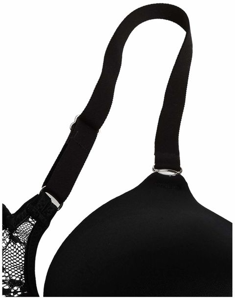 메이든폼 Maidenform 여성용 커스텀 리프트 테일러드 새틴 데미 브라 정품보장, 32B, Black