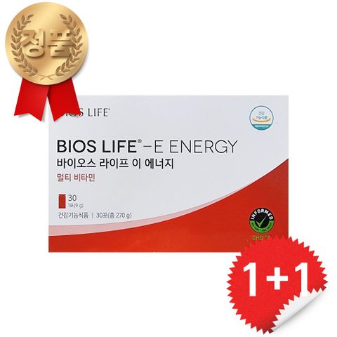 유니시티 바이오스 라이프 이 에너지 E 에너지 900mg x 30포 1+1, 270g, 2개