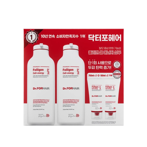 닥터포헤어 셀에너지 샴푸 750ml x 2 + 100ml x 2 코스트코 탈모증상완화 기능성 세정력 좋은 샴푸, 1개