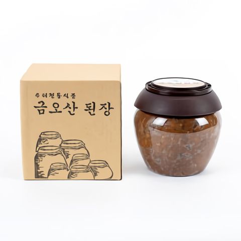 국산콩 특화단지 우리전통식품 - 금오산된장 2kg / 된장 고추장 막장 쌈장 간장 전통된장 수제된장 유기농된장 국산된장 집된장 재래식된장 맛있는된장 건강된장 된장요리 장담그기 손맛, 2kg, 1개