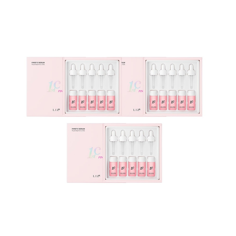 퍼스트씨 핑크 세럼 퓨어 비타민 씨 15% 함유 (5개입) x 3세트 ( 콜라겐 리프팅 마스크팩 3매 증정), 10ml, 15개