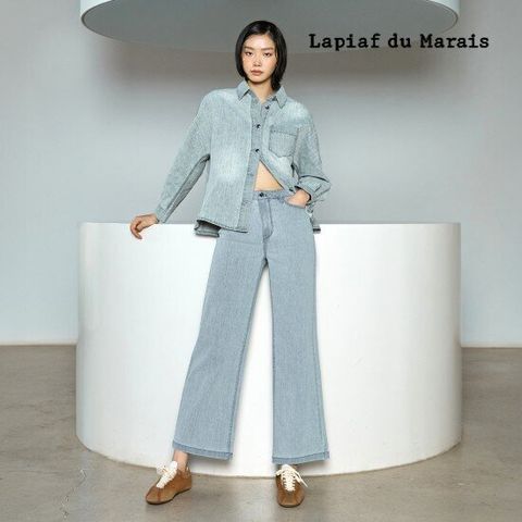 라삐아프 25SS 크롭와이드팬츠 3종 마감임박!!!, 사이즈:66, 핑크