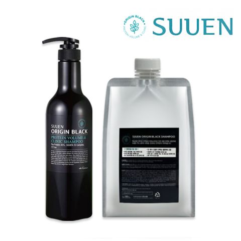[한정특가] 수앤 오리진 블랙 단백질샴푸_700ml+리필 700ml, 700ml, 1세트