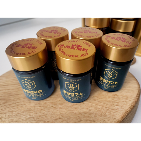 꿀벌연구소 100% 국산 천연 프리미엄 생로얄젤리, 50g, 10개