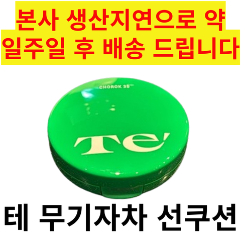 테 초록 35 무기자차 선쿠션 Te 초록 35 무기자차 톤업 데일리 리핏 선쿠션 무기자차 초록 35 데일리 무기자차 리핏 선쿠션, 14g, 5개