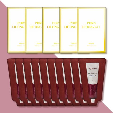닥터큐먼 시즌2 T1콜라겐100 프리미엄 크림팩 미니10개+소리소 PDRN 젤팩5매, 1g, 1세트