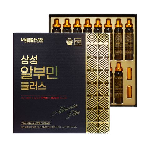(실속 1개월 분) 단백질 간 건강 마시는 알부민 플러스 영양제 삼성제약, 600ml, 1개