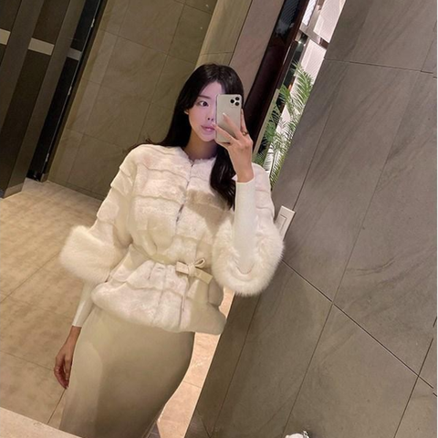 소매 폭스퍼자켓 (2color) 소매퍼자켓 소매퍼 폭스퍼 폭스퍼패딩 밍크퍼 폭스퍼조끼 사가폭스퍼조끼 사가폭스퍼 에코퍼 페이크퍼자켓 페이크퍼 여자 패딩 겨울코트 겨울롱코트, free, 아이보리