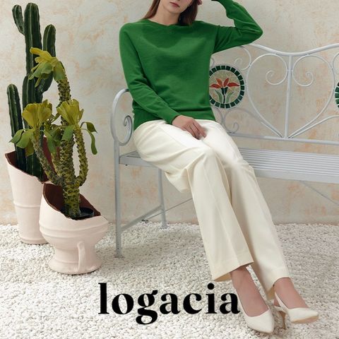 [logacia] 뉴 소프트 젤리 니트 풀오버 1종, 그린, 88