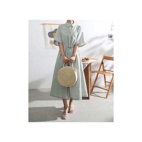 패션스타트 패턴인 P1508 Dress 여성 셔츠 롱 원피스 옷 패턴 도안 옷본 여성복, 1개