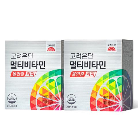 고려은단 멀티비타민 올인원 이지, 120정, 2개