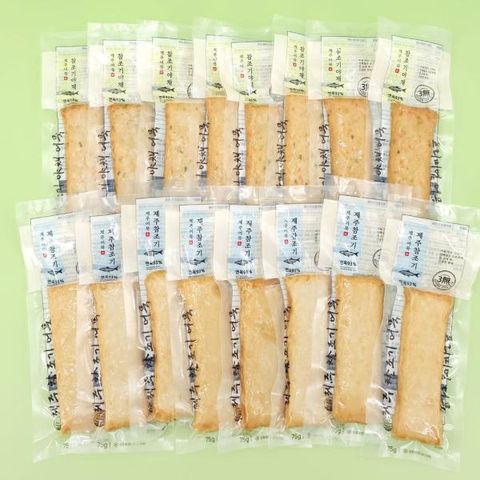 제주참조기어묵75gx8 제주참조기야채어묵 75gx8 총 1.2kg(16개)