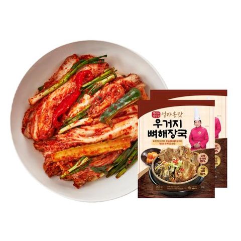 도미솔김치 특선겉절이3kg + 뼈해장국900g*2봉(2종,4.8kg)