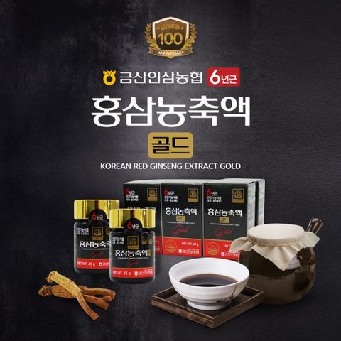 금산인삼농협 [6년근] 홍삼농축액 골드 45gx6병_건강기능식품