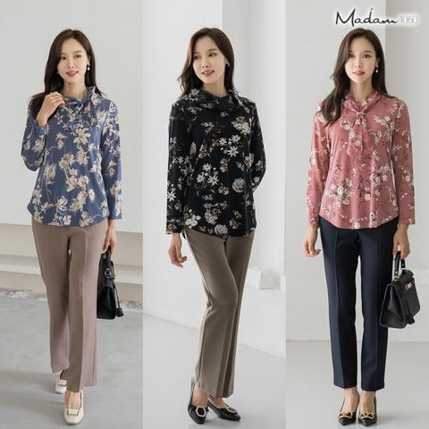 [마담4060] 스카프 블라우스 3종_V2