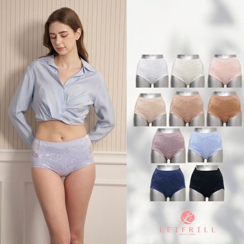 [레이프릴] 면레이스 더블 복부 보정팬티 10종