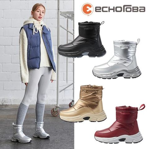 공영단독상품 [에코로바] 여성 겨울 퍼 패딩부츠