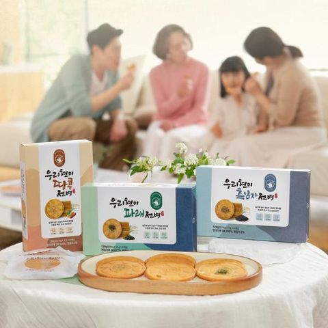 신화당제과 우리현미전병3종x9박스(땅콩3+파래3+흑임자3)
