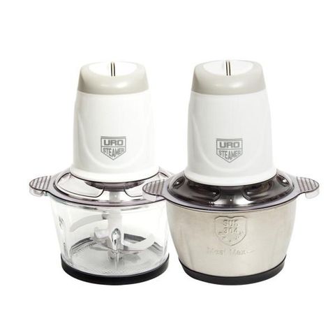 [유로스티머] 멀티다지기(스텐용기+유리용기+마늘박피기 포함!)