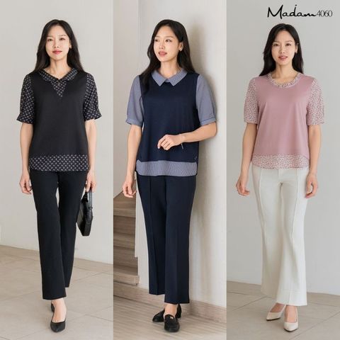 마담4060 러블레이어드블라우스3종