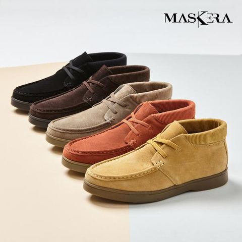 [마스케라] 천연 소가죽 여성 보아퍼 앵클 로퍼